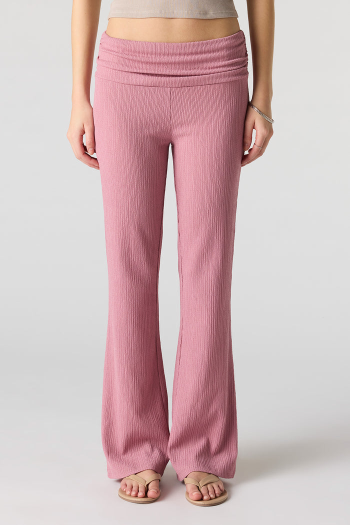 Textured Flare Pant
