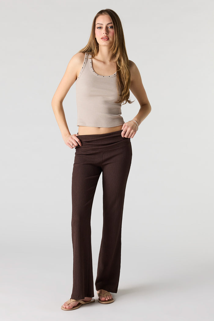 Textured Flare Pant