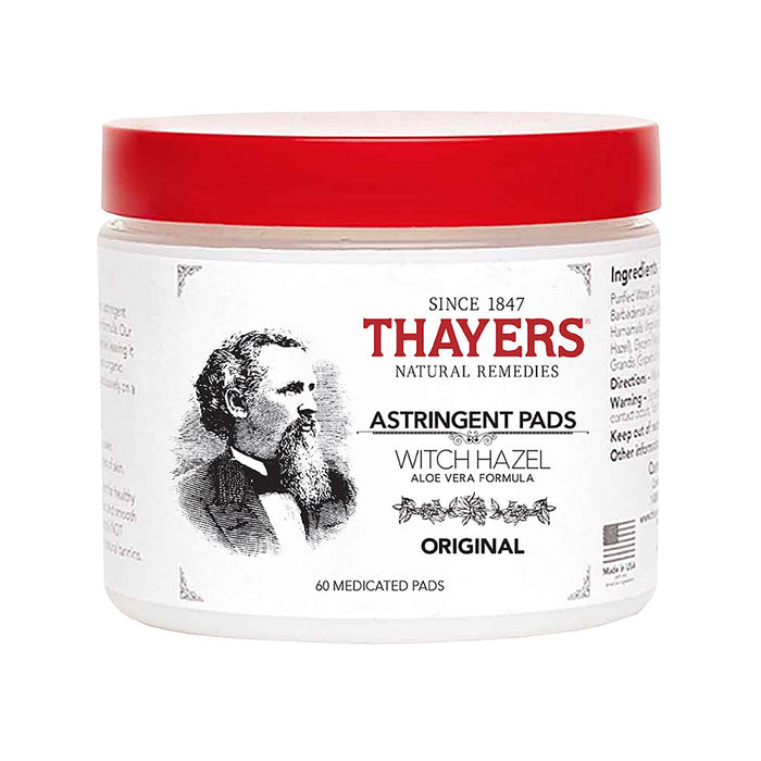 Thayers Original Witch Hazel Astringent Pads 60 pads