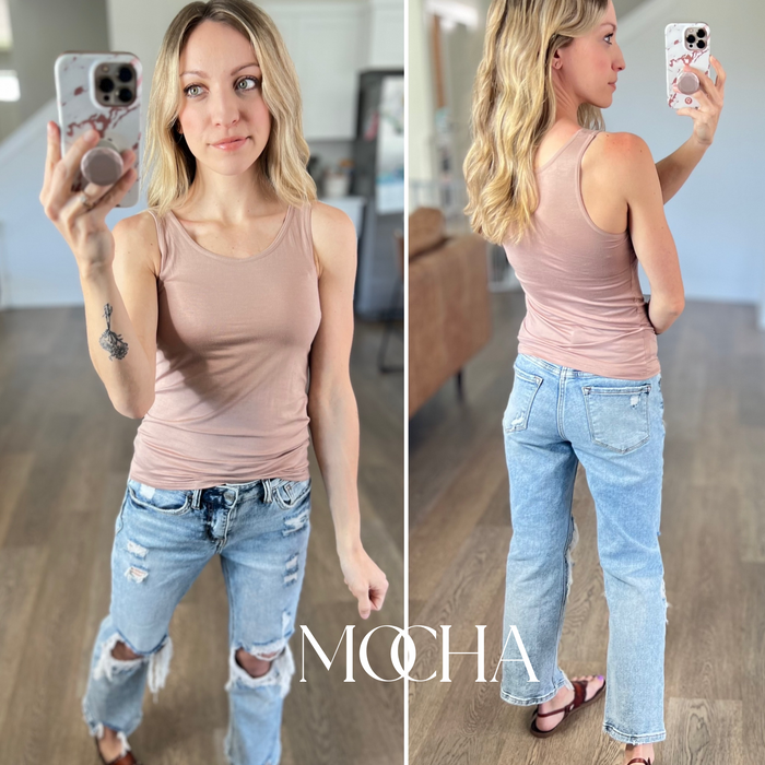 The Basics Modal Tank with Built in Bra