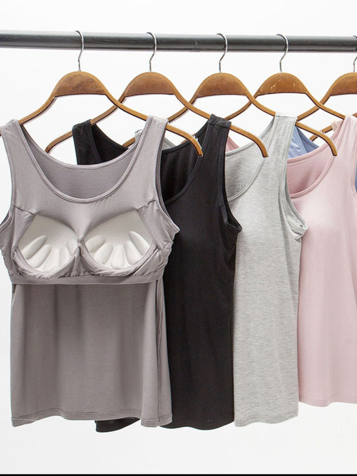 The Basics Modal Tank with Built in Bra
