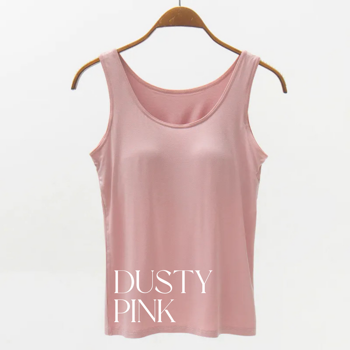 The Basics Modal Tank with Built in Bra