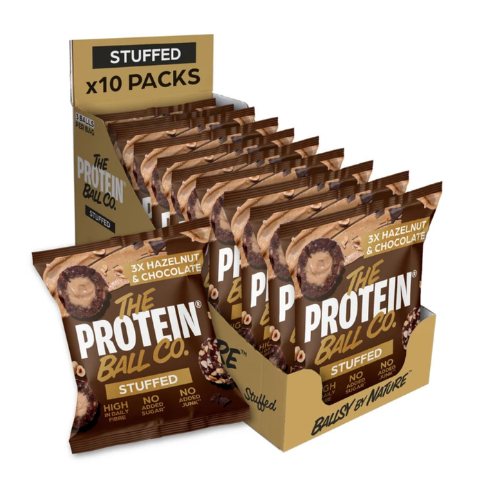 The Protein Ball Co. Stuffed Hazelnut & Chocolate Balls 36g