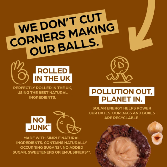 The Protein Ball Co. Stuffed Hazelnut & Chocolate Balls 36g