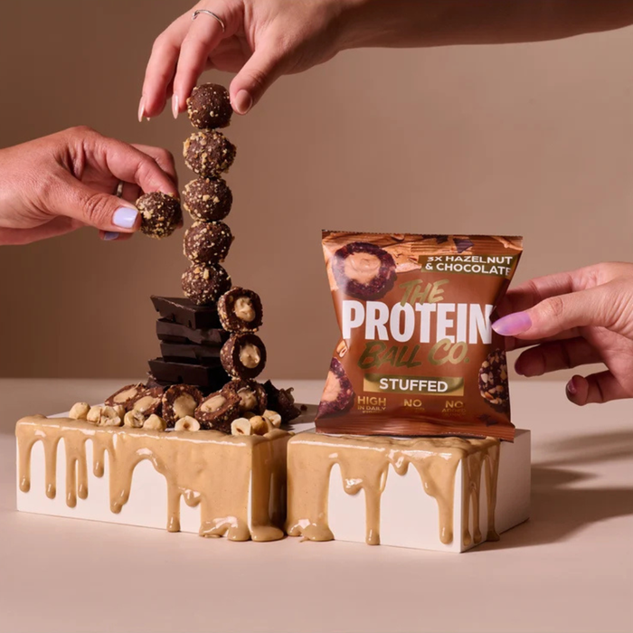 The Protein Ball Co. Stuffed Hazelnut & Chocolate Balls 36g