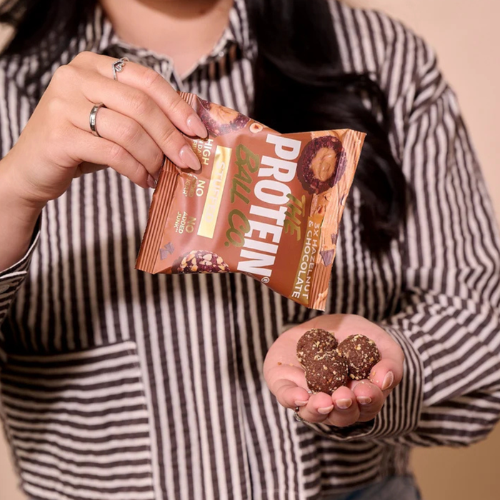 The Protein Ball Co. Stuffed Hazelnut & Chocolate Balls 36g