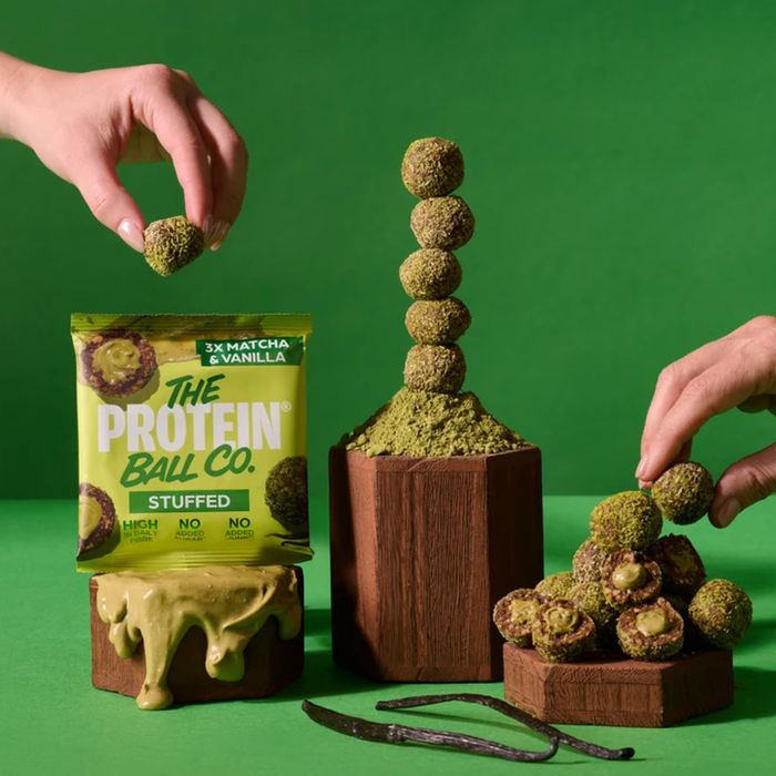 The Protein Ball Co. Stuffed Matcha & Vanilla Balls 36g