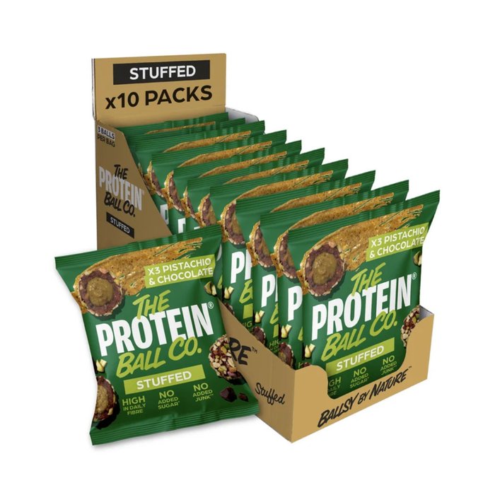 The Protein Ball Co. Stuffed Pistachio & Chocolate Balls 36g