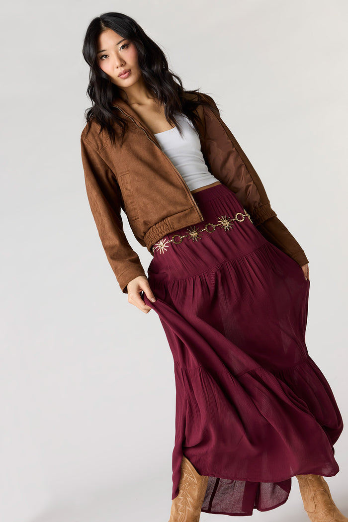 Tiered Maxi Skirt