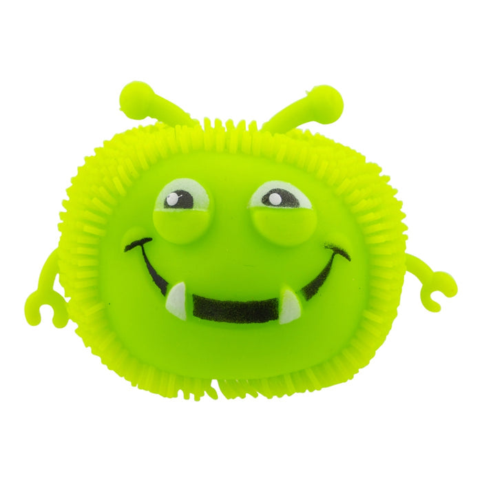 Toymania Squish Animals - Green Monster Puffer Ball  345071- GREEN