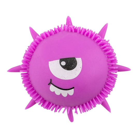 Toymania Squish Animals - Purple Puffer Monster 345071- PURPLE