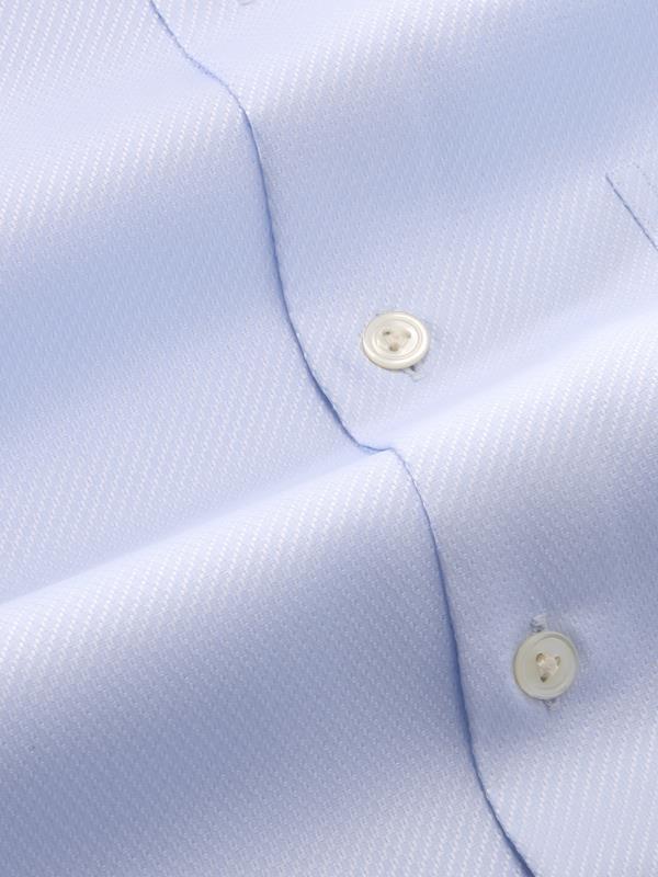 Tramonti Sky Solid Full Sleeve Single Cuff Tailored Fit Classic Formal Two Ply Mercerized Cotton Shirt