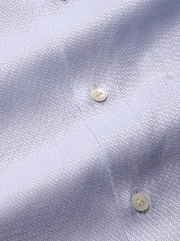 Tramonti Sky Solid Full Sleeve Single Cuff Tailored Fit Classic Formal Two Ply Mercerized Cotton Shirt