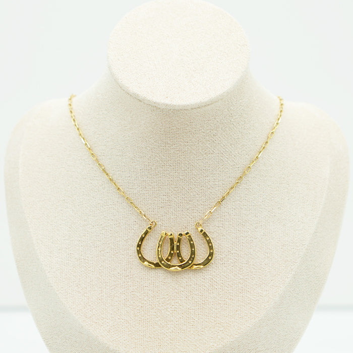 Triple Horseshoe Necklace #N3076
