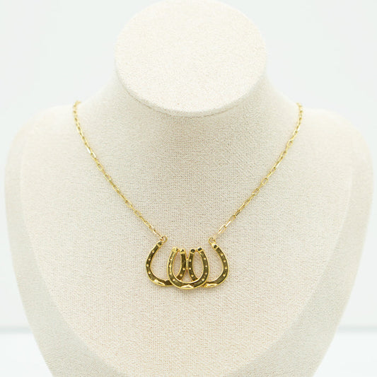 Triple Horseshoe Necklace #N3076