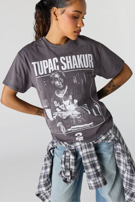 Tupac Graphic Boyfriend T-Shirt
