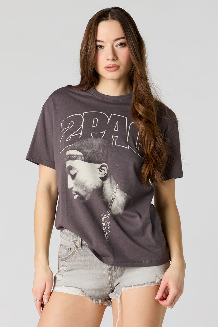 Tupac Graphic Boyfriend T-Shirt