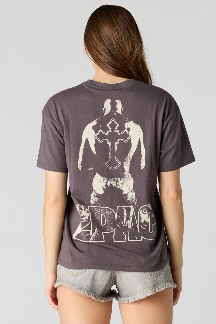 Tupac Graphic Boyfriend T-Shirt