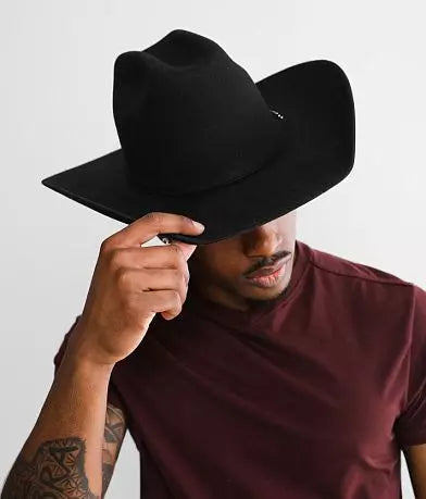 Twister Black Felt Crushable Cowboy Hat