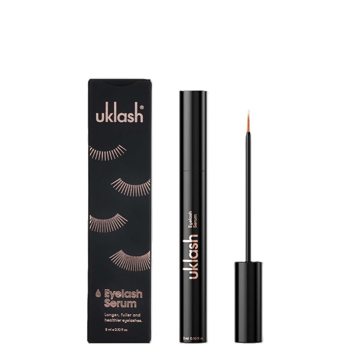 Uklash Eyelash Enhancer Growth Serum 3ml bottle with applicator for lash and brow growth on a white background