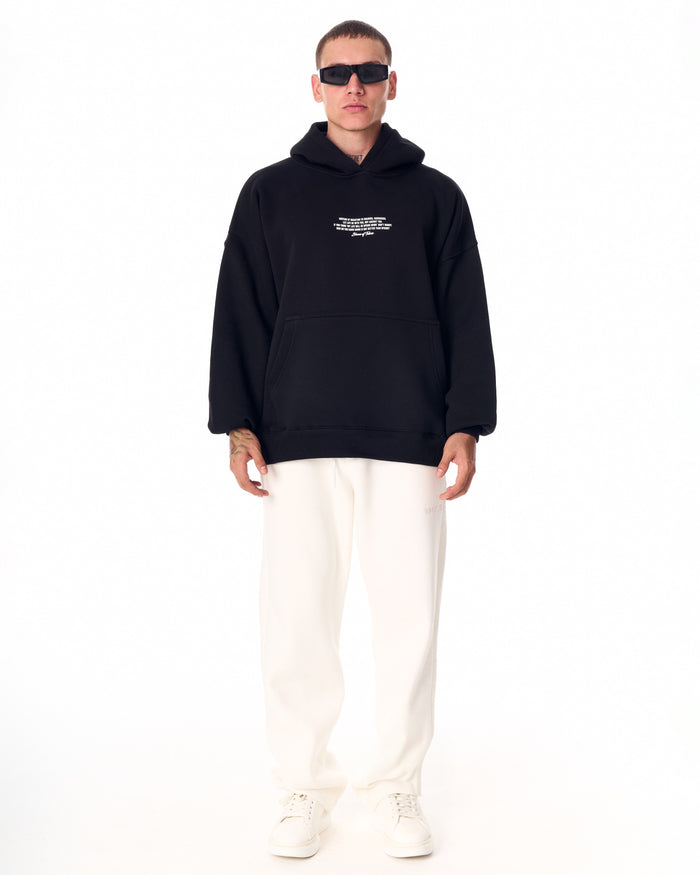 Up and Down Oversized Black Hoodie (2)