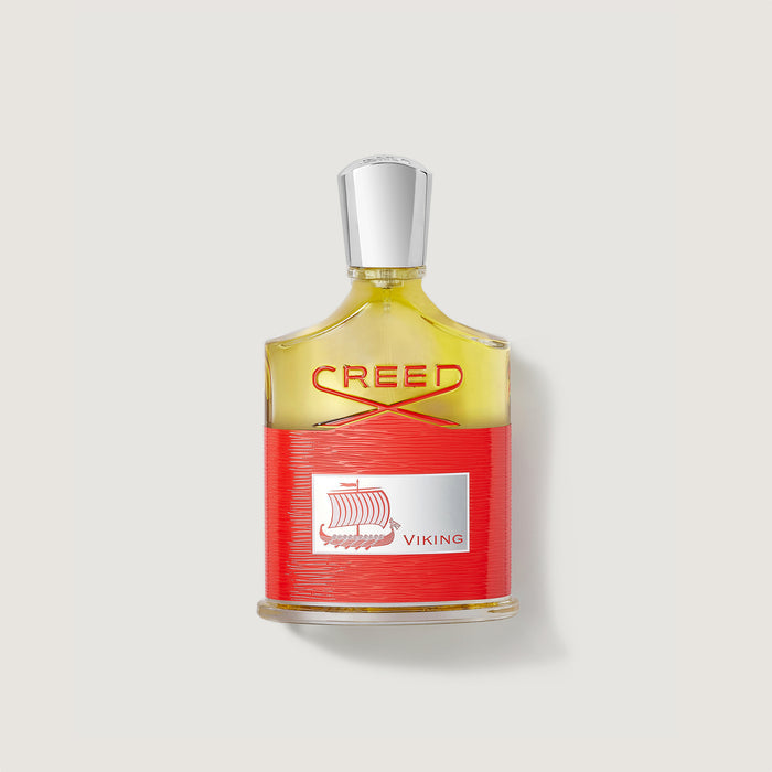 Creed Viking 50ml Bottle - Red Label with Silver Cap, Front View | Creed Fragrances