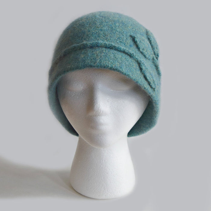 Vine Cloche Felted Hat by Cynthia Pilon Designs