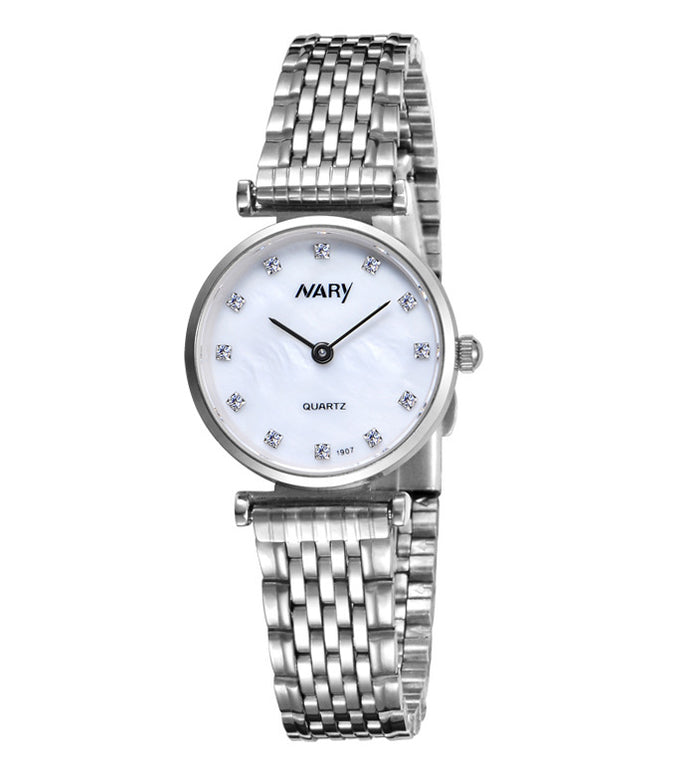 W3935 - Elegant Silver Luxe Watch