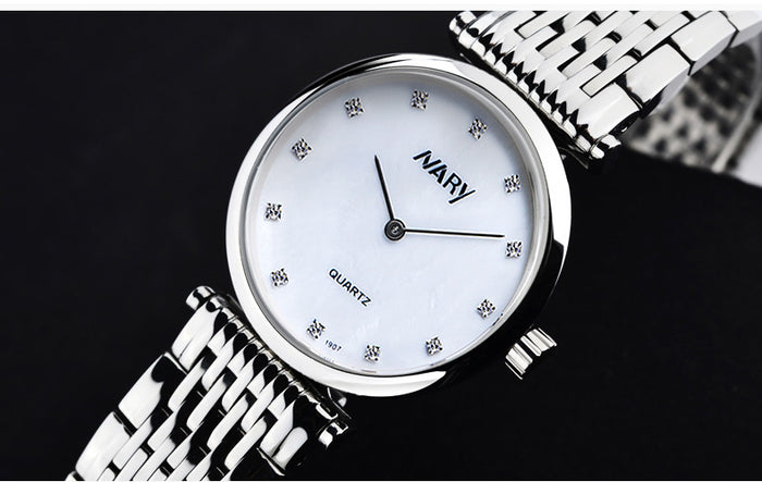 W3935 - Elegant Silver Luxe Watch