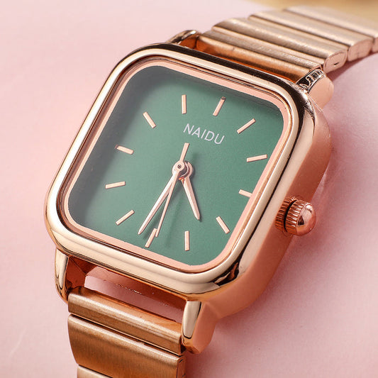W3937 - Rose Gold Square Fashion Watch
