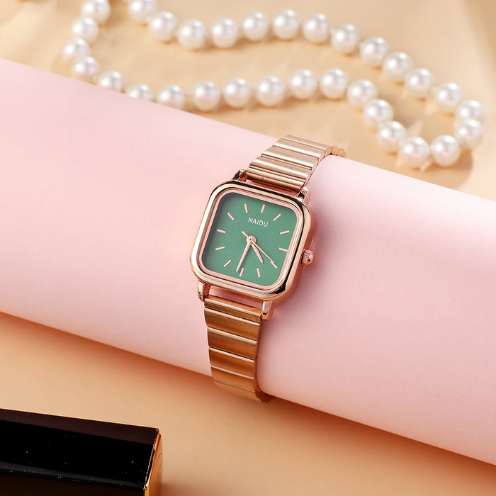 W3937 - Rose Gold Square Fashion Watch