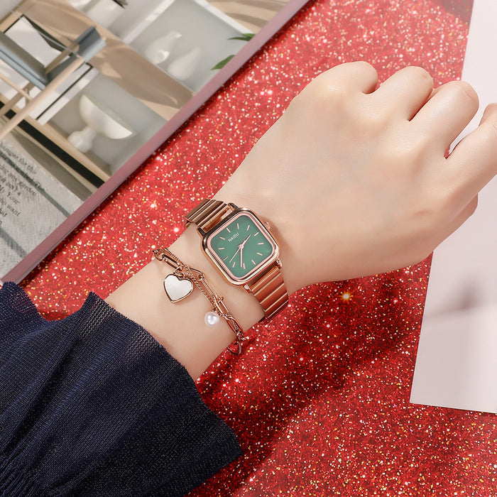 W3937 - Rose Gold Square Fashion Watch