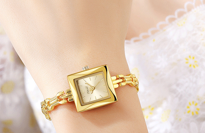 W3993 - Elegant Box Dial Women's Fashion Watch