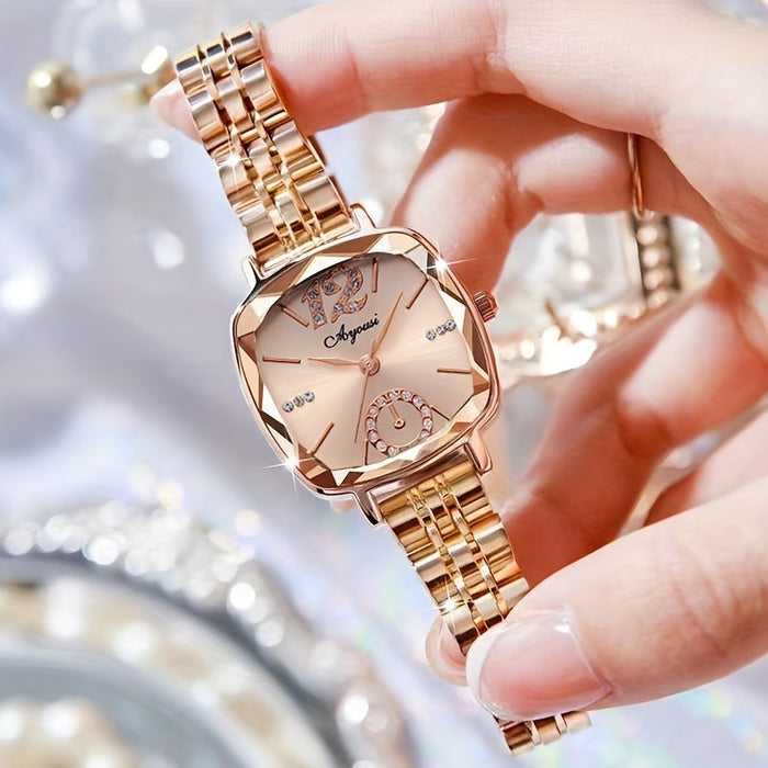 W4055 - Elegant Small Square Women's Watch