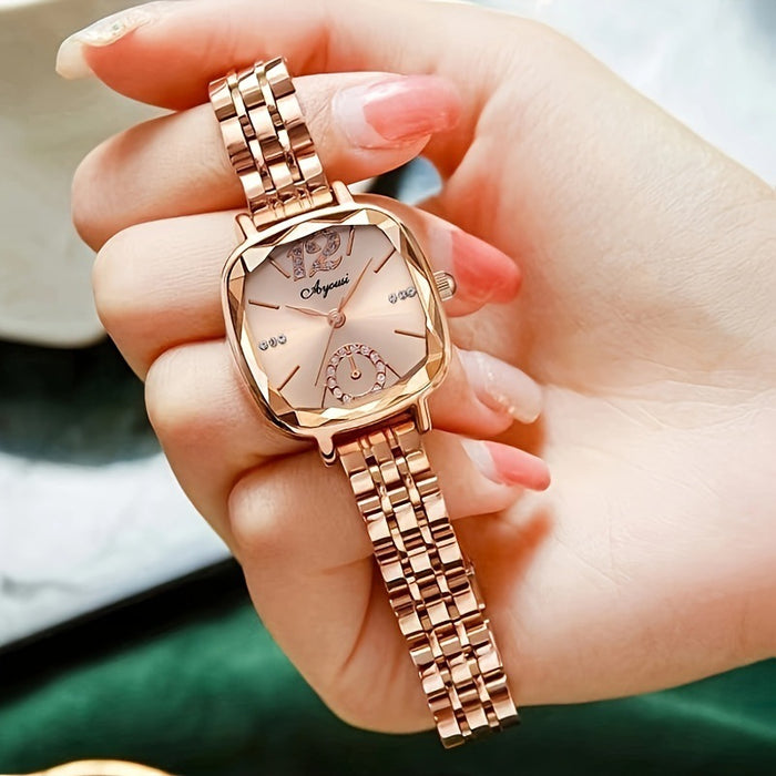 W4055 - Elegant Small Square Women's Watch