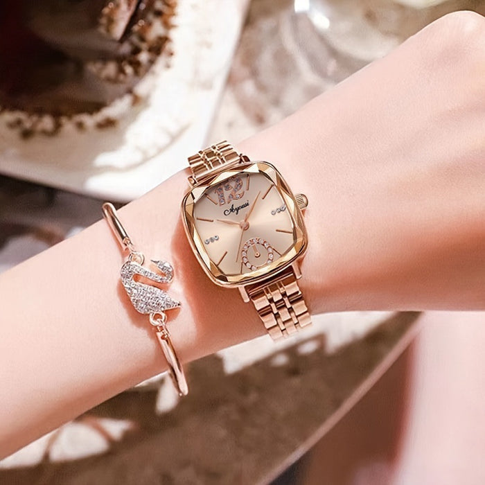 W4055 - Elegant Small Square Women's Watch