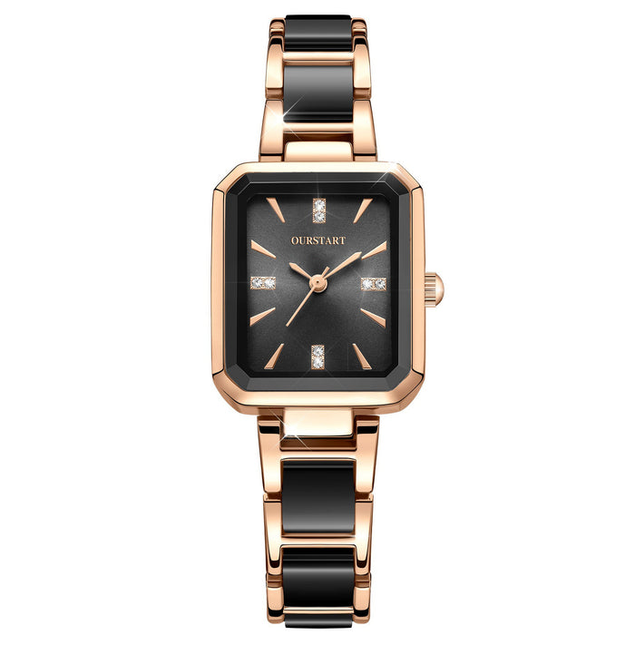 W4067 - Korean Square Diamond Women's Watch
