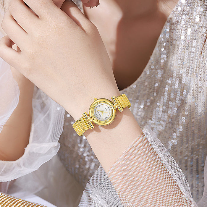 W4075 - Retro Bamboo Stretch Ladies Watch