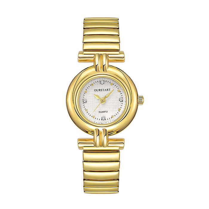 W4075 - Retro Bamboo Stretch Ladies Watch