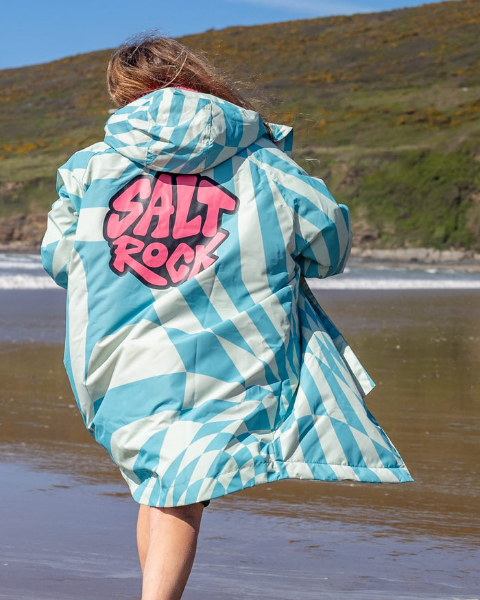 Warp Recycled Kids Changing Robe in Blue