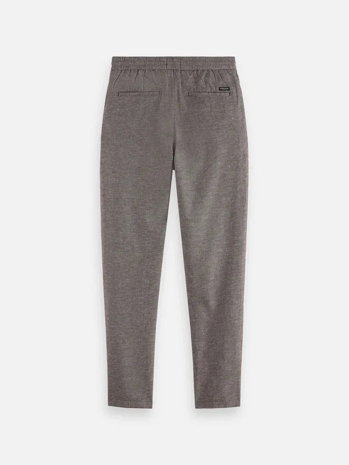 Warren Cotton Linen Jogger Hot Fudge