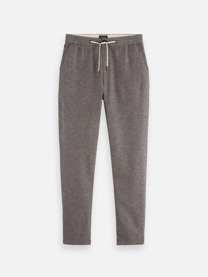 Warren Cotton Linen Jogger Hot Fudge