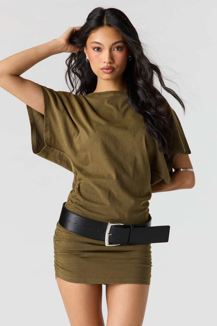Washed Mini T-Shirt Dress