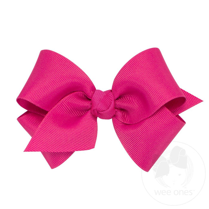 Wee Ones Small Grosgrain Bow with Knot-Multiple Colors!