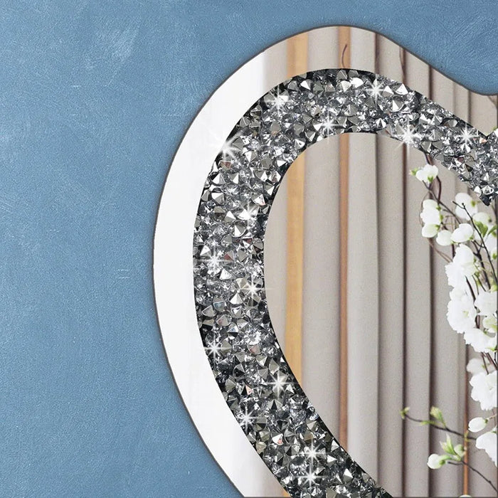 Wensenia Crystal Crush Heart Mirror