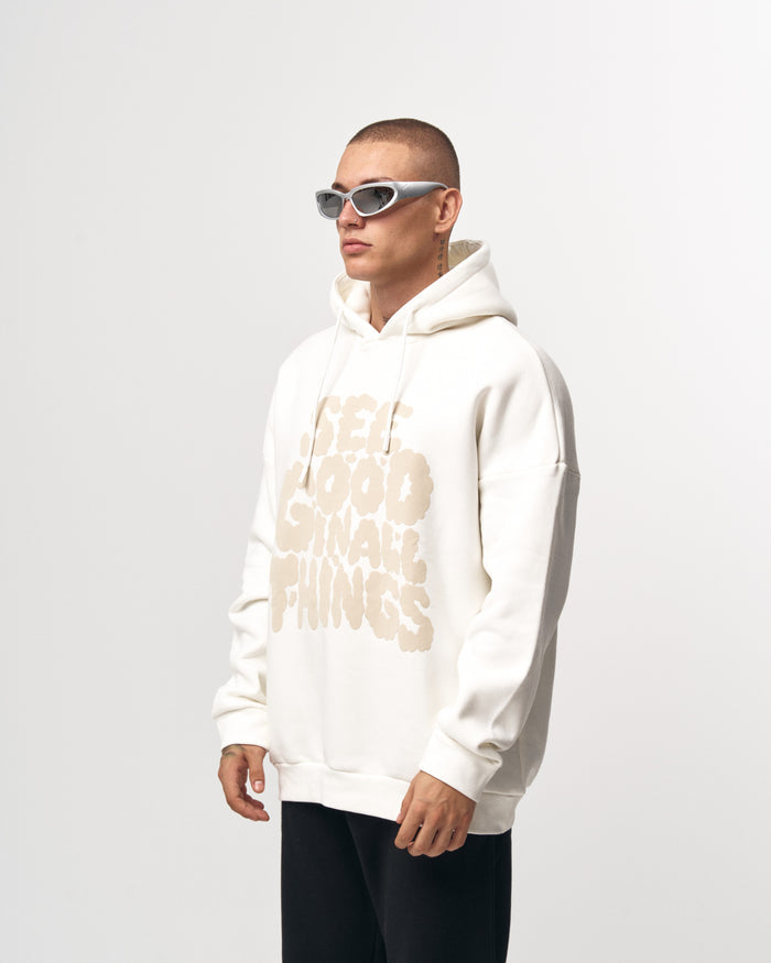 White Oversized Hoodie with Cream Puffy Print (7)