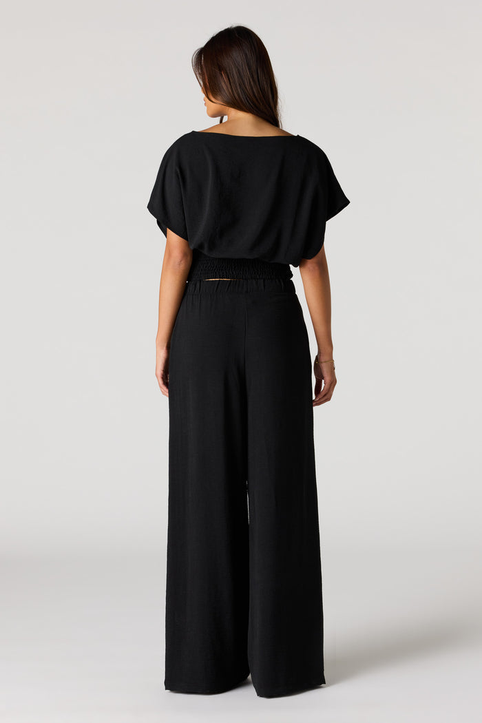 Wide Leg Drawstring Pant
