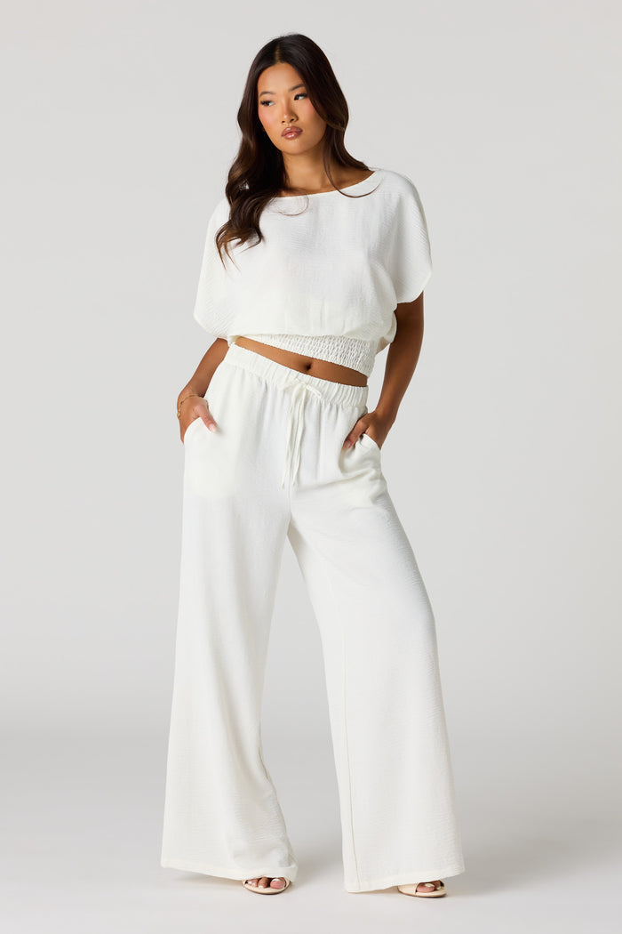 Wide Leg Drawstring Pant