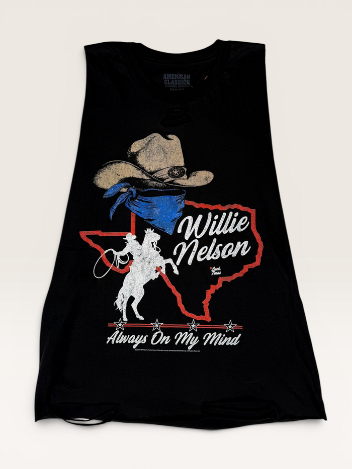 Willie Nelson Always on My Mind Chop Shop Muscle Tank