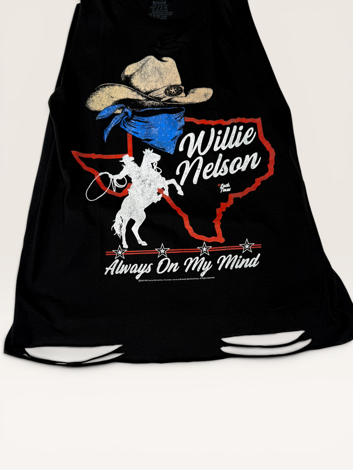 Willie Nelson Always on My Mind Chop Shop Muscle Tank